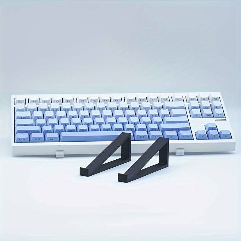 1 Pair Ergonomic Keyboard Stand with Adjustable Height & Angle - No-Pad Comfort Design,for Office & Home Workspace Setup
