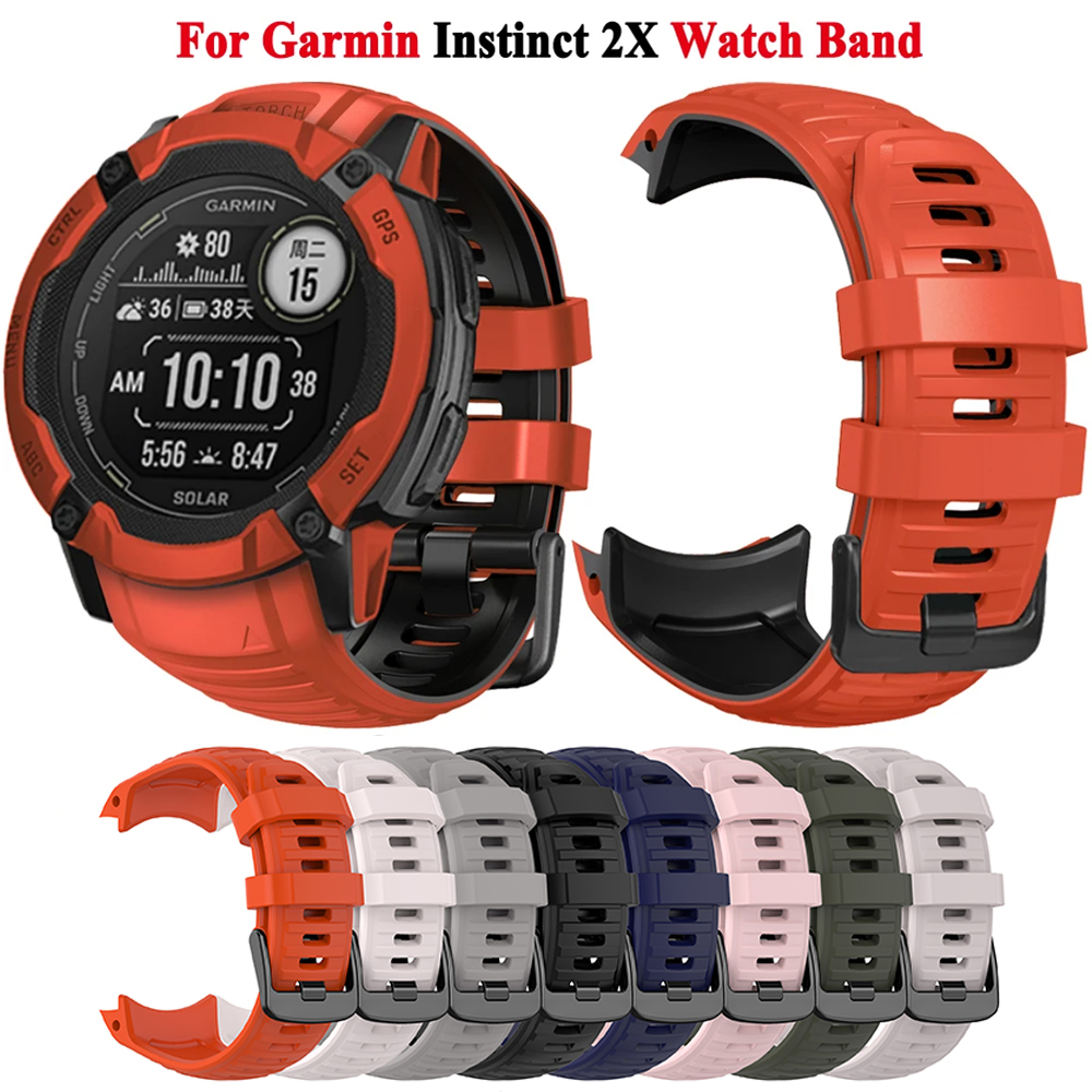 Strap For Instinct 2X Solar Smartwatch Bands Silicone Watchband Bracelet Replacement Wristbands Sport Watch Accessory