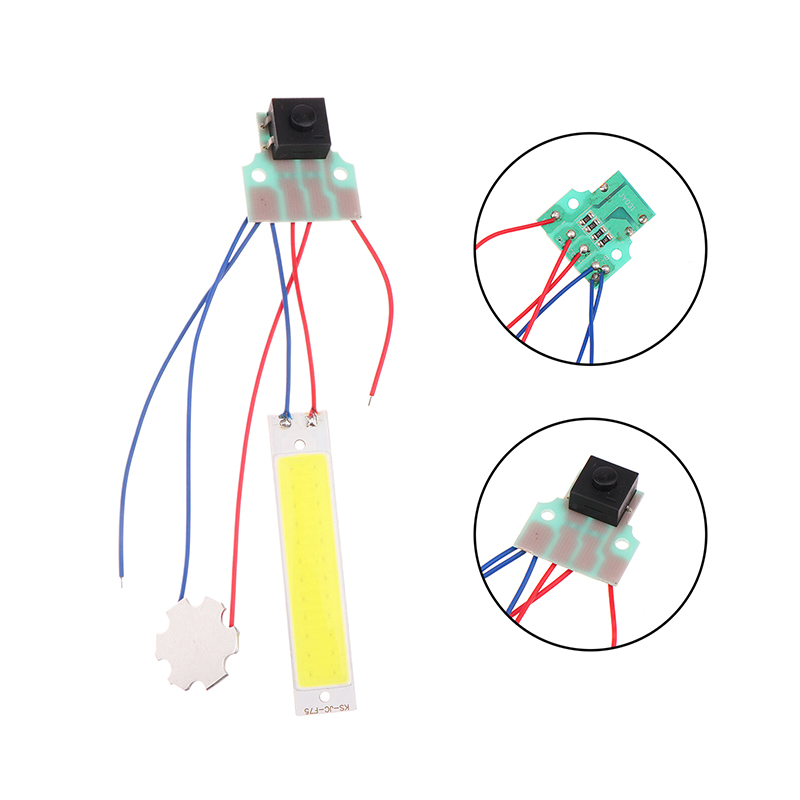 Double Led Light Board with Control Switch Dc 3.7-5v Flashlight Night Lighting Desk Lamp Diy Accessory