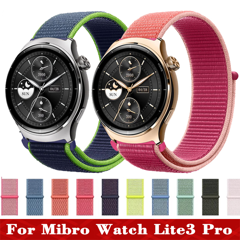 22mm Sport Nylon Loop For Mibro Watch Lite3 Pro Band Watchband Strap For Mibro Watch Lite 3 Pro Men Women Smartwatch Bracelet