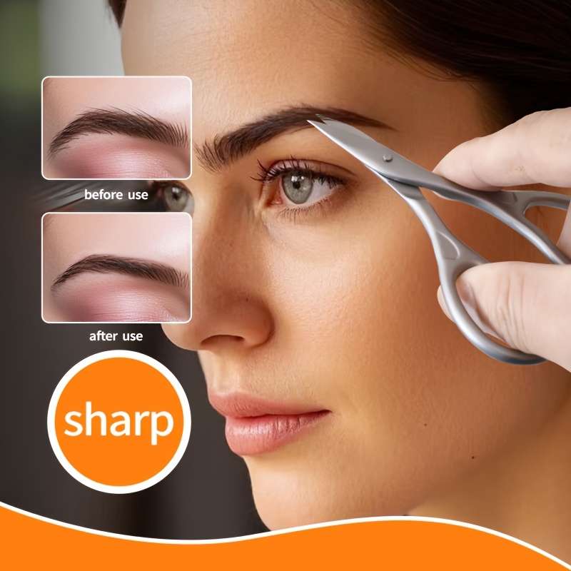 1pc Professional Stainless Steel Nail Scissors Curved Ergonomic Design Precise Cutting Suitable for Fingernails Toenails