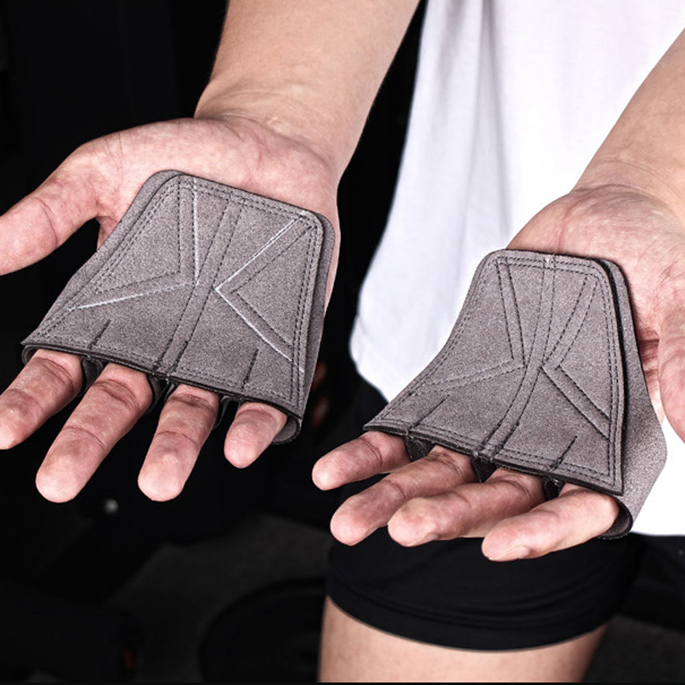 1 Pair Non-Slip Weightlifting Gloves with Palm Protection for Pull Ups and Workouts