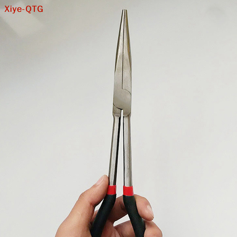 Hot！Multifunctional Fishing Pliers Curve Straight Long Handle Carbon Steel Gripper
