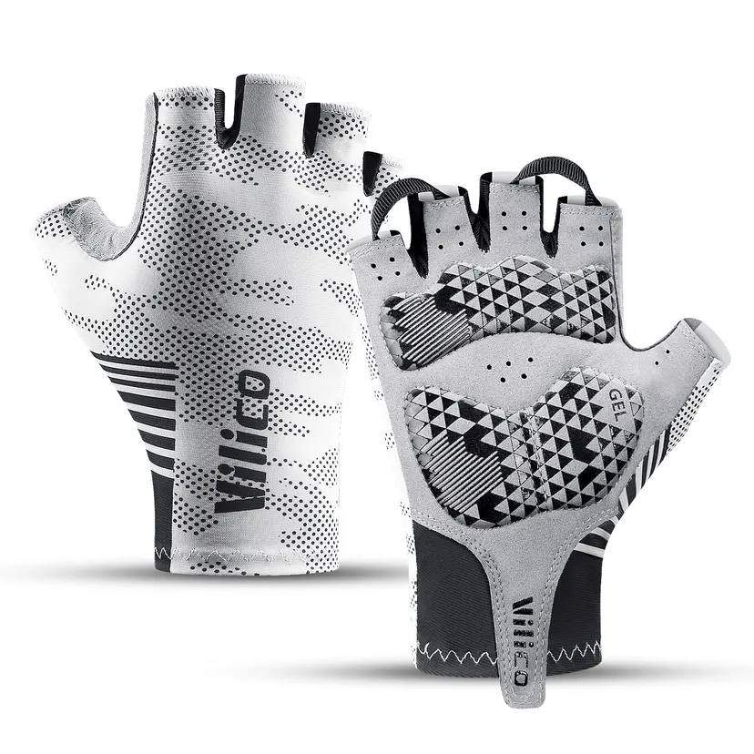 2025 Summer Cycling Gloves for Men Shock-Absorbing Padded Breathable Bicycle Gloves MTB Road Mountain Bike Riding Gloves