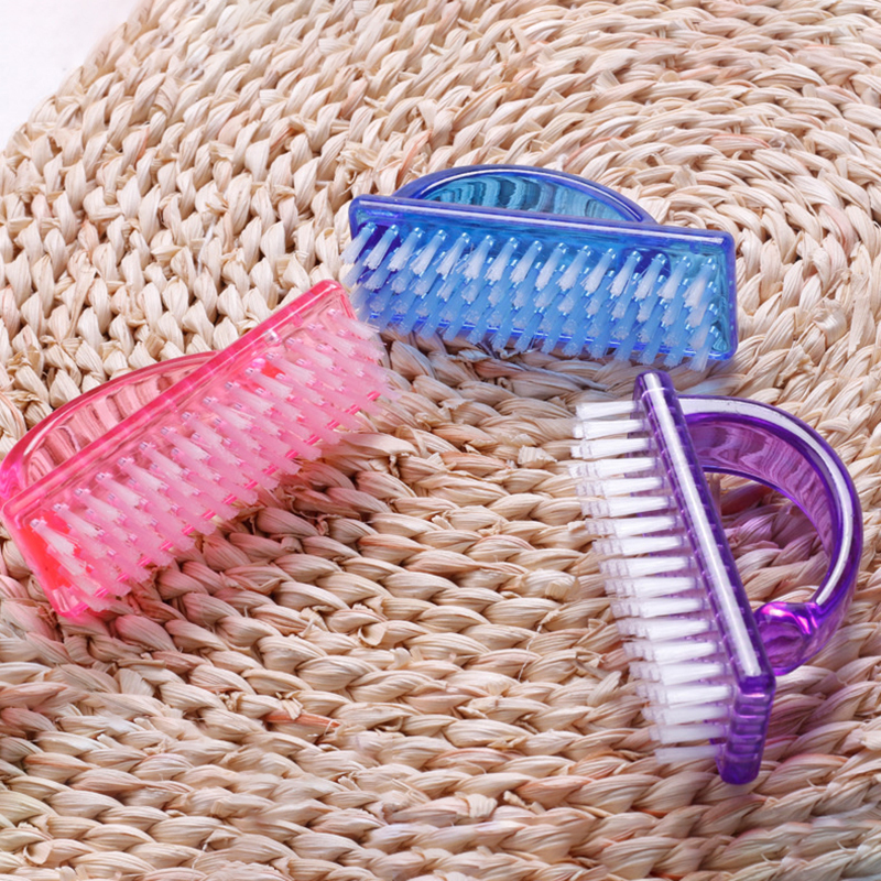 10/20Pcs Plastic Soft Nail Cleaning Brush Nail Art Dust Gel Removal Manicure Pedicure Scrubbing Tool Finger Care