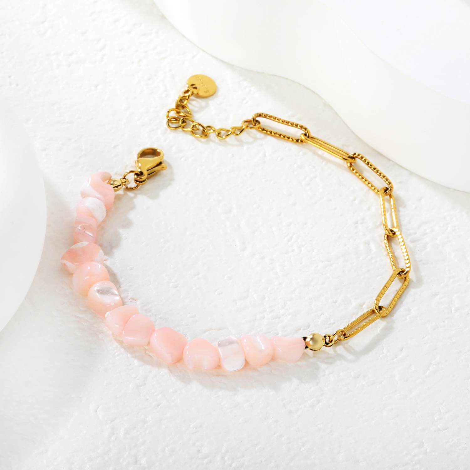 Summer Fashion Sweet and Cute Bracelet, Seaside Bohemian Style Jewelry for Women Daily Wear, Stainless Steel Exquisite Bracelet