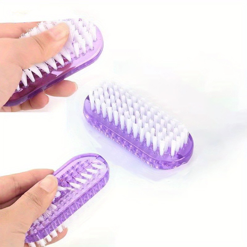 1pc Double Sided Nail Brush Cleaning Brush, Manicure And Pedicure Tool For Fingernails Toenails