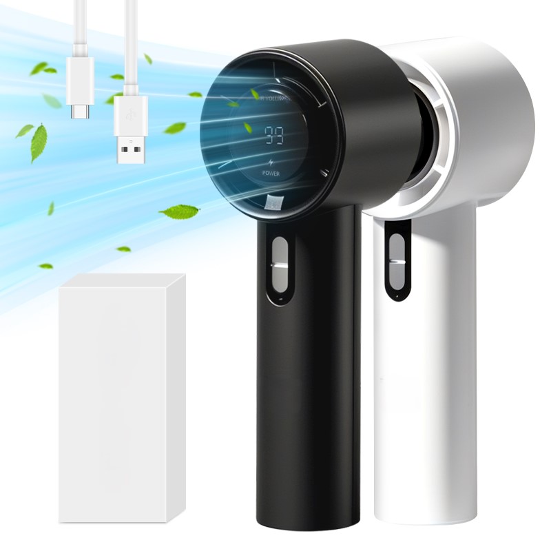 WX-638 High-Speed Portable Mini Fan 100-Speed USB Rechargeable Hand Fan with High Battery Capacity, Summer Cooling Fan