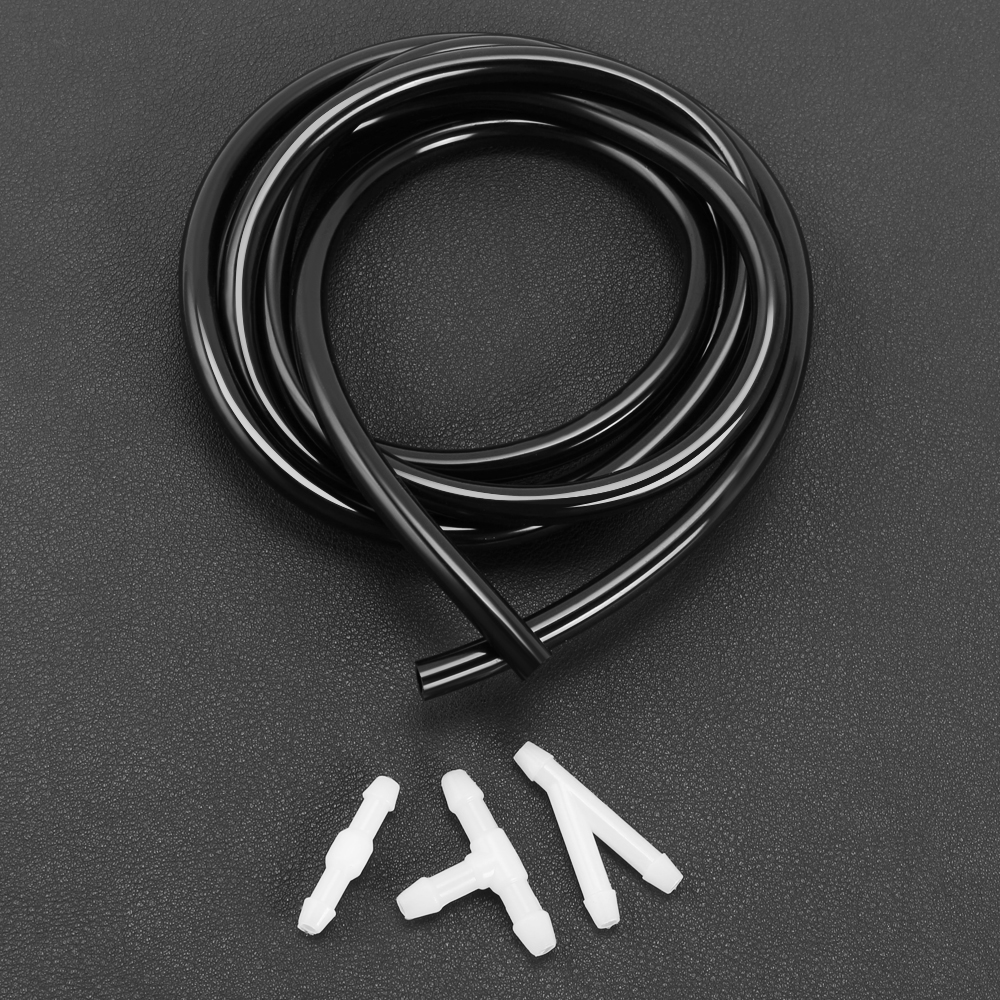 Windscreen Wipers hose Kit 150cm Glass water Nozzle Pipe With 3pcs white Connectors Universal Vehicle Accessories