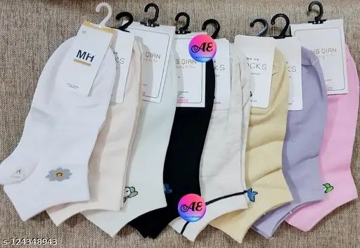 COTTON FANCY LADIES SOCKS (5 PAIR)