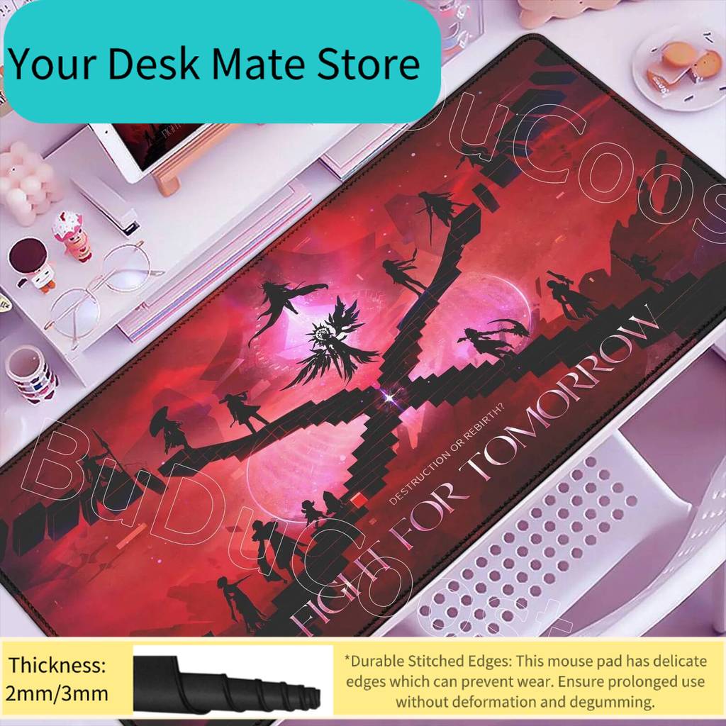 New Mouse Pad Honkai Star Rail Hysilens Evernight Large Computer Office Table Mats XXL Anti-slip Gaming Keyboard Mousepad