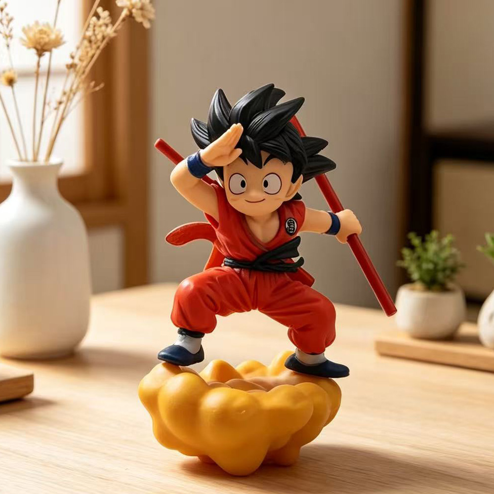 Anime Dragon Ball Son Goku kawaii Action Figure PVC Mode doll Toy car ornaments Rearview mirror pendant Collection