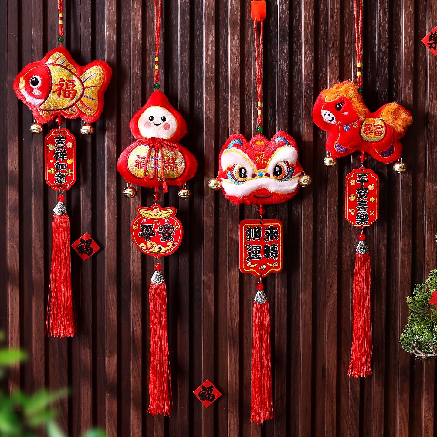 1pc Lucky Horse Zodiac Ornament Set, Auspicious for 2026, Chinese New Year Home Decor & Fortune Idea Happy New Year 2026