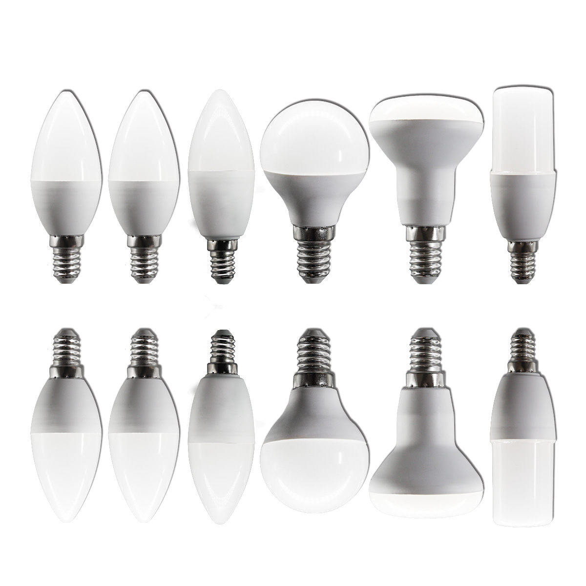 4pcs LED Bulb G45 C37 T37 R50 Lamps E14 AC220V-240V 3W 6W 7W 9W No Flicker RA80+ Lighting for Home Bedroom Energy Saving Bulbs