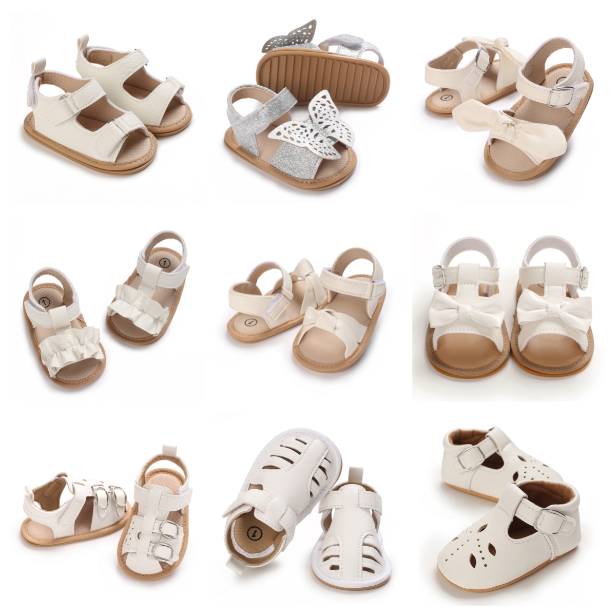 Baby Sandals Women's 2025 Summer New Style Men Aged 1-3 Genuine Leather Toe Cap Beach Shoes Baby Walking Shoes Soft Sole