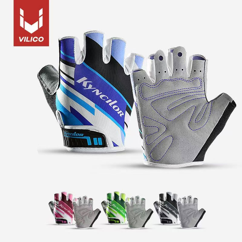 VILICO Half-Finger Cycling Gloves Unisex Breathable Mountain Bike Gloves Sports Moisture-Wicking Road Bike Gloves