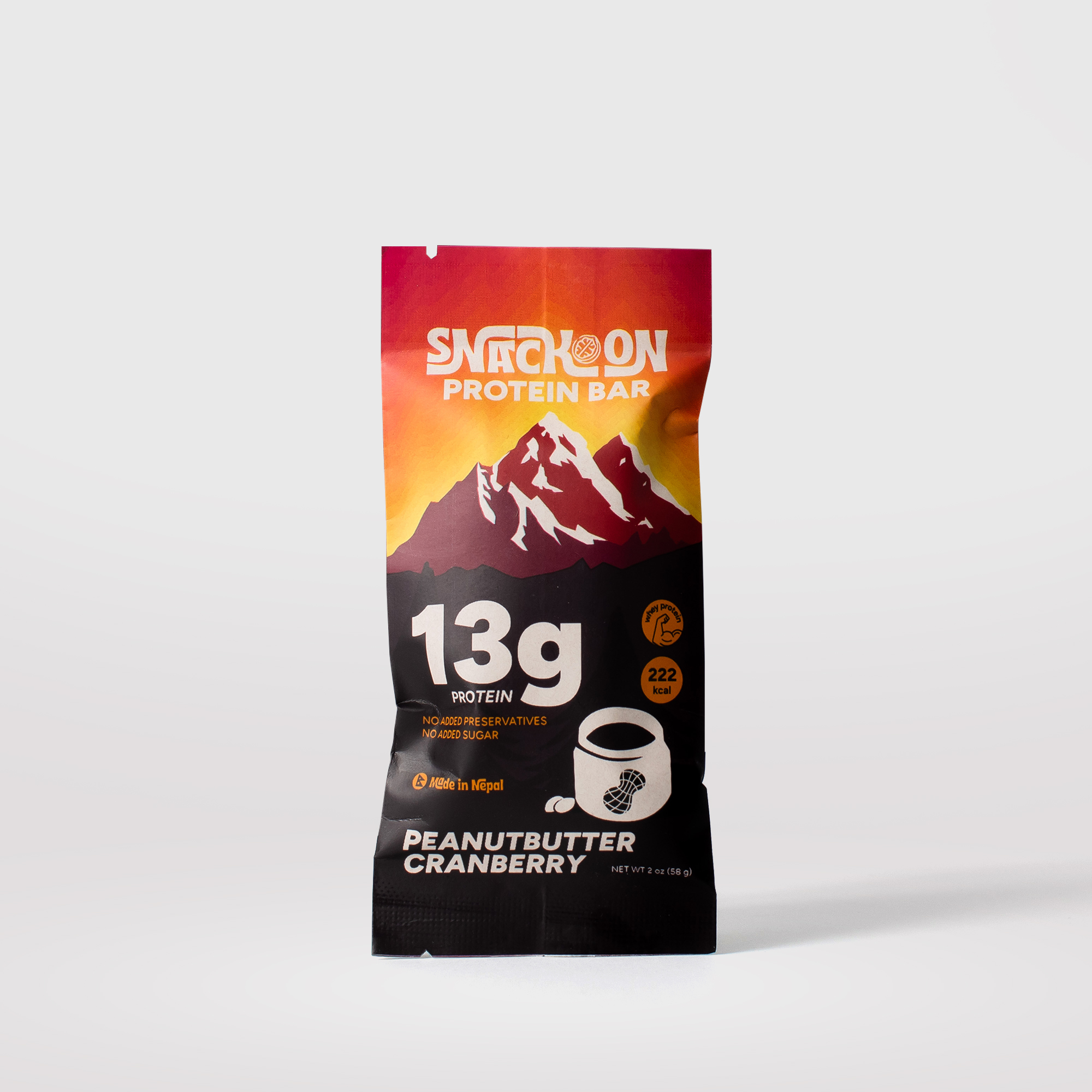 SnackOn Peanut Butter Cranberry Protein Bar