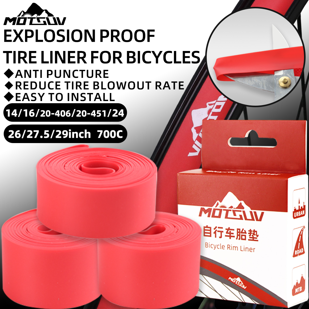 MOTSUV Road Bicycle TPU Ultra-light Tire Liner Anti-Puncture Cycling High Pressure Anti-puncture MTB Bike Tire Inner Pad Parts