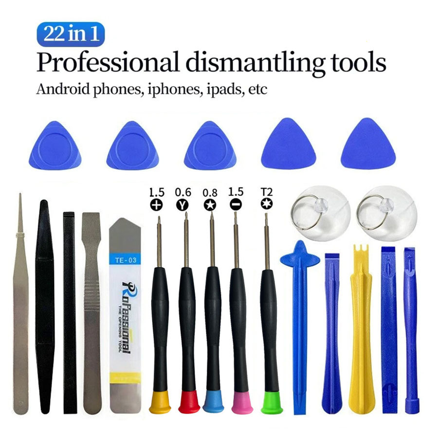 22 In 1 Universal Phone Repair Tools Kit Set Mobile Phone iPad Laptop Screwdriver Maintenance Kit Repair Tools Opening Set pen gpt