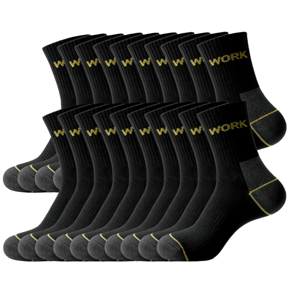 1/10 Pairs High-Quality Men Business Odor Proof Mid Tube Socks Sweat Absorbing Breathable Sports Leisure Man Socks