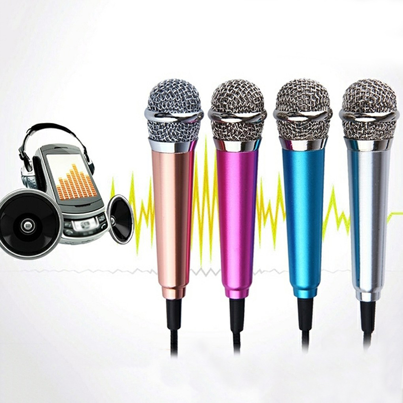 Newest Mini Jack 3.5mm Studio Lavalier Professional Microphone Handheld Mic for Computer for iPhone ipad karaoke