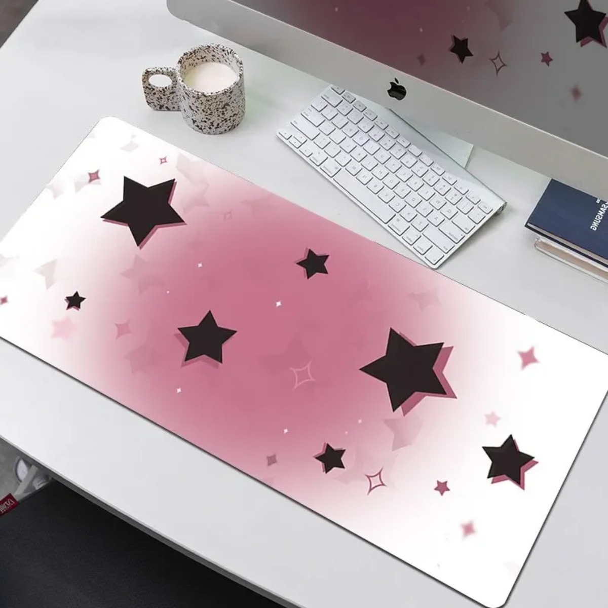 Full Screen Star Gradient Y2K Girl Desk Pad Waterproof Non-Slip Office Mouse Mat