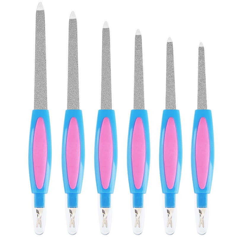 2 IN 1 Dead Skin Remover Fingernail File Nail Art Fork Cuticle Remover Nipper Pusher Trimmer Metal Pedicure Nails Care Nail Tool