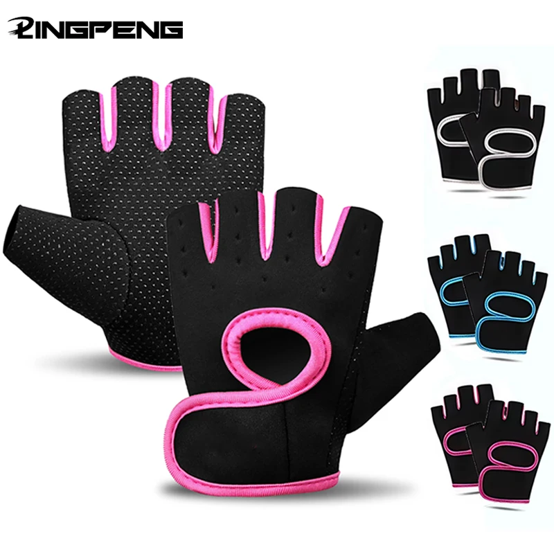 1 Pair Unisex Adjustable Sports Gloves For Autumn And Winter with Anti-slip Silicone Dots for Weightlifting Cycling Squat pen gpt
