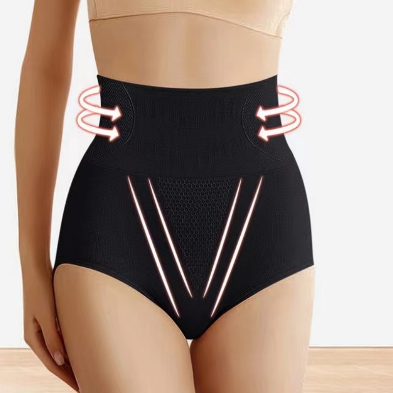 ( Black/XL ) Seamless Slimming Panties For Women High Waist Hip Lifting Triangle Underwear Abdominal Flat Belly Briefs Lingerie Bles Online DZ-20A-25
