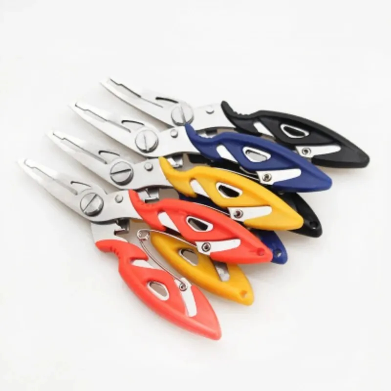 New Durable Fishing Pliers Stainless Steel Outdoor Camping Line Scissors Multifunctional Hook Remover