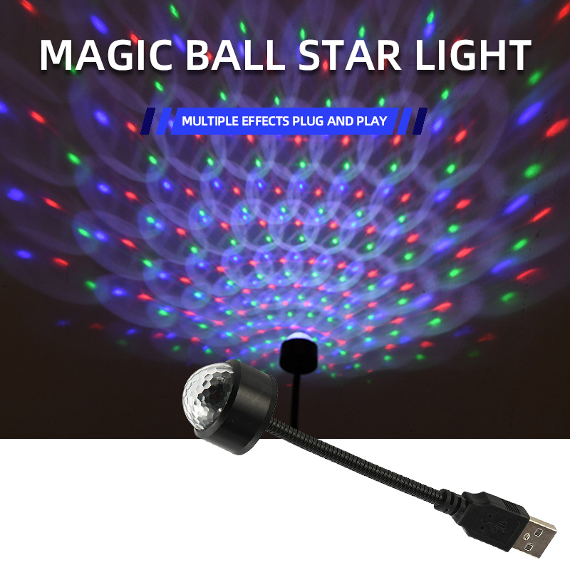 1/2pcs Mini LED Starry Laser Atmosphere Ambient Projector Light NEW Car Roof Star Interior USB Auto Decoration Night Lamp