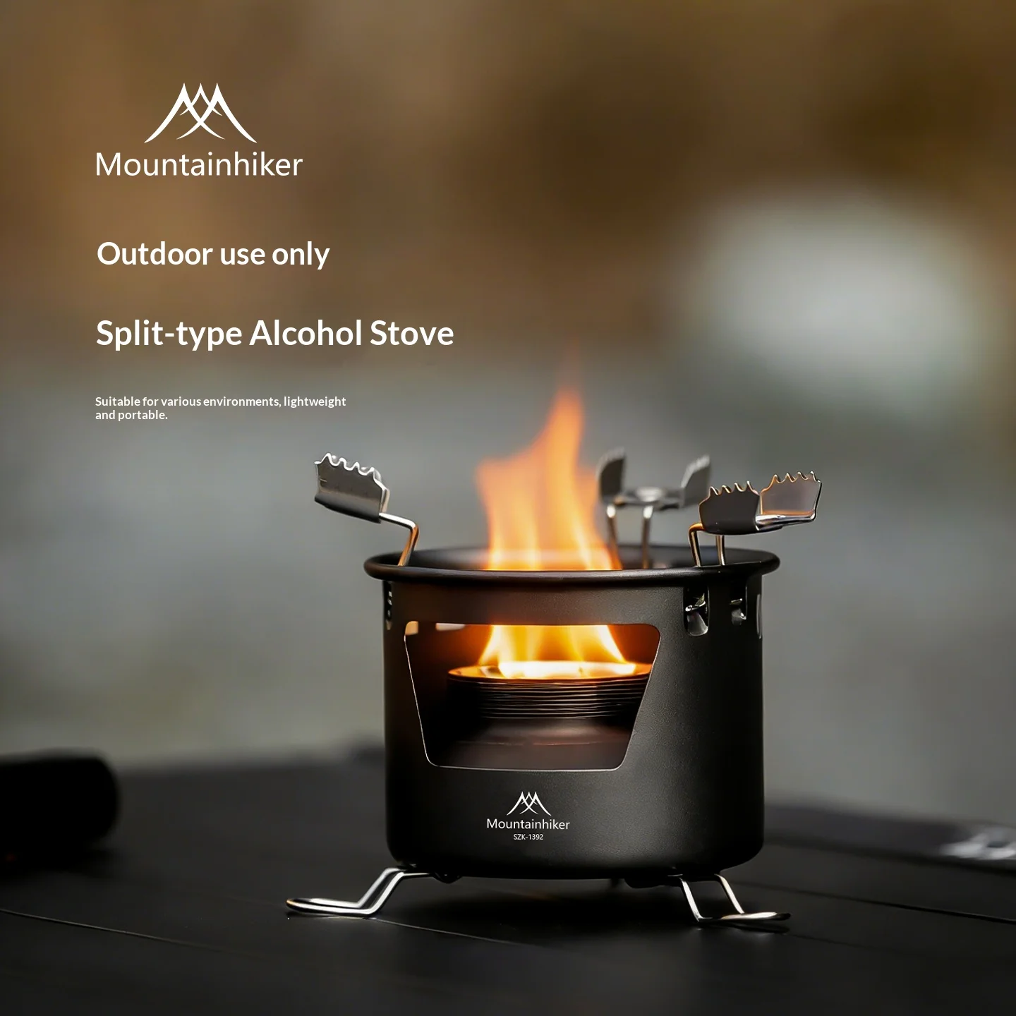 Mountainhiker Split-Type Stove | Portable Outdoor Camping Stove with 40-Minute Burn Time