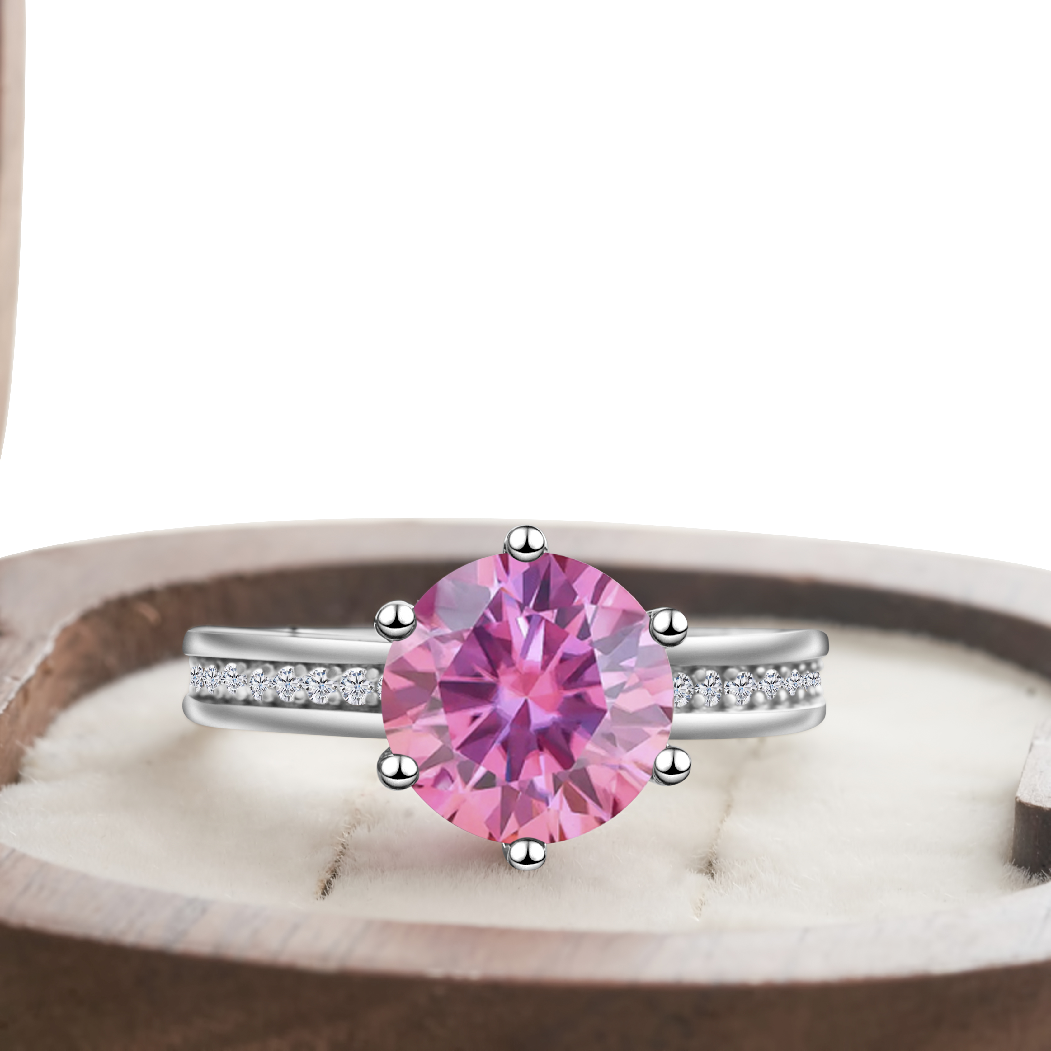Premium Lab Created 3ct 9mm Moissanite Silver Ring Elegant High Quality Simulated Diamond Female Dating Party Jewelry