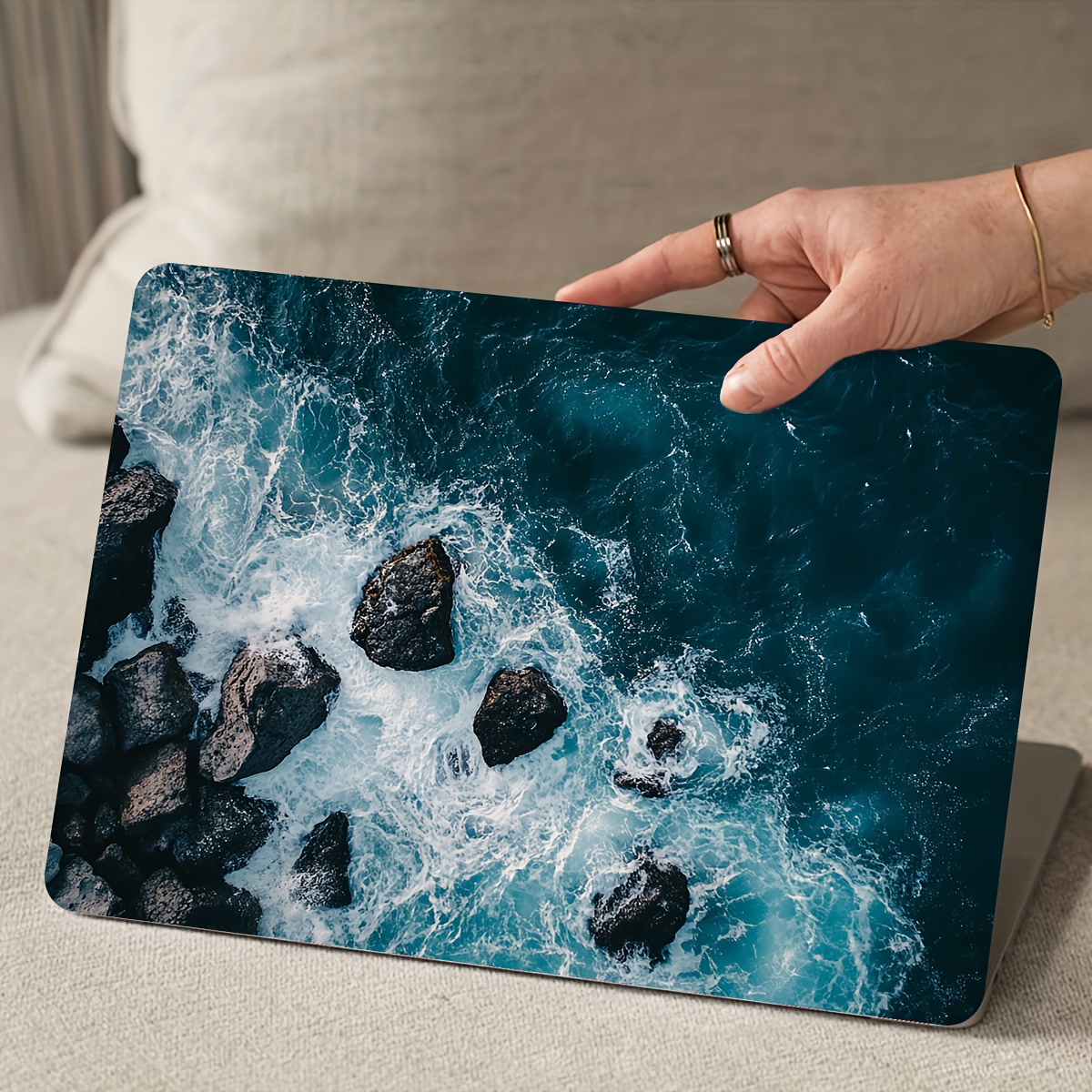 Vinyl Laptop Case Seawater Reef Sticker, 2 Pieces/Set, Scratch Resistant DIY Art Case, Universal Netbook Skin Sticker