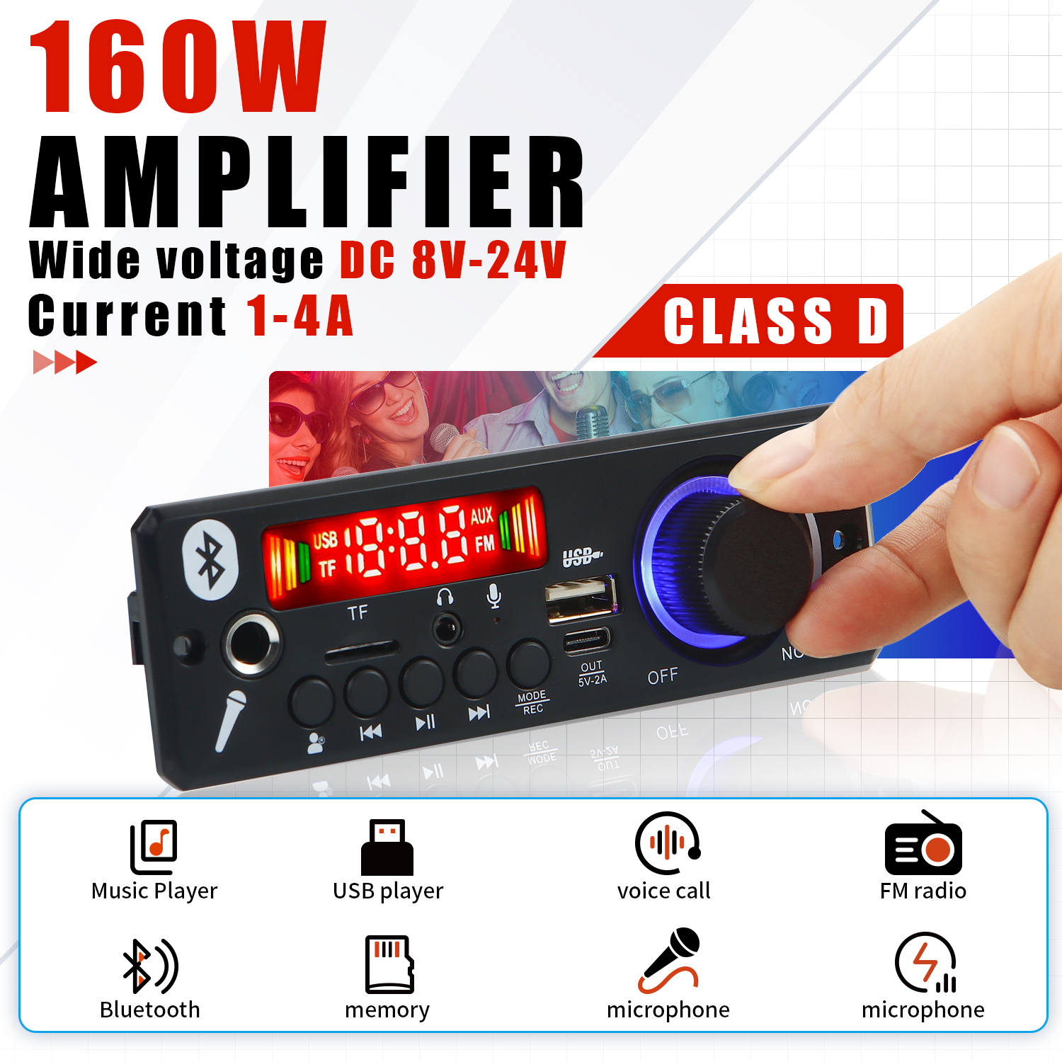 DC 12V Bluetooth 5.0 MP3/WMA/WAV/FLAC/APE Audio Decoder Board With Remote Control Without Amplifier For Car Music Player