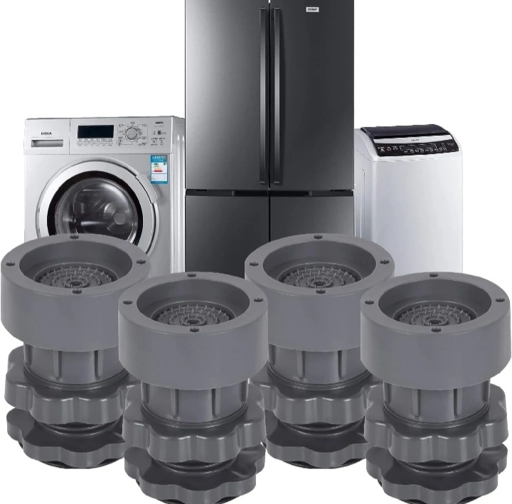 Adjustable Washing Machine Stand Pads | Anti-Slip Shock Absorber | 4-6.5 Inch Height