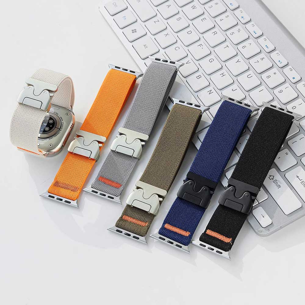 Vintage Canvas Watch Strap for Watch 38mm 40mm 41mm 42mm 44mm 45mm 46mm 49mm Strap for Watch Band 11/10/9/8/7