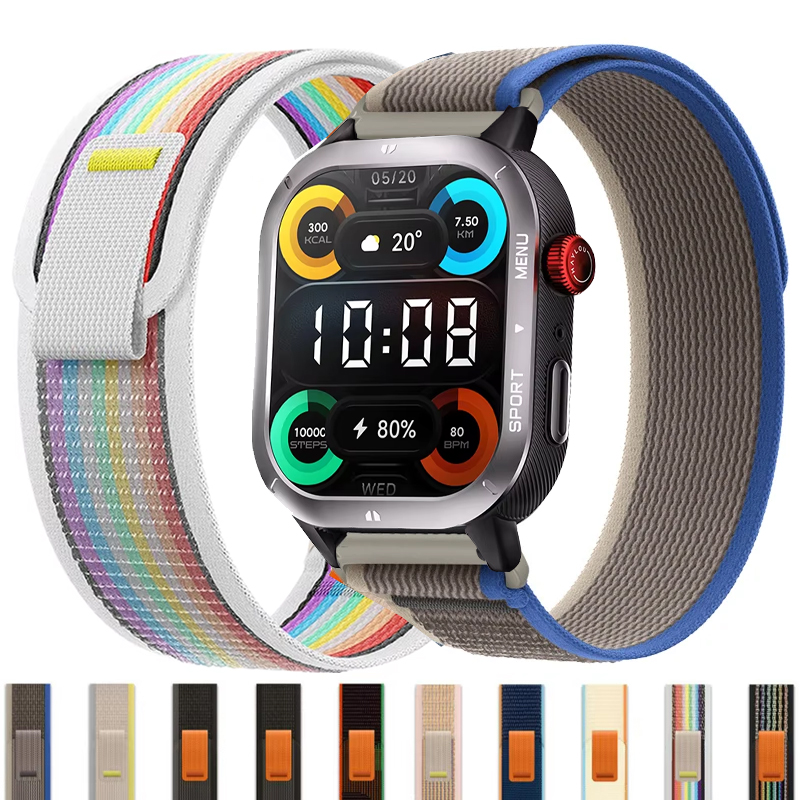 20mm 22mm Trail Loop For HAYLOU IRON NEO Sport Nylon For Haylou Solar 5/Neo/Haylou Watch 2 Pro 4 4S S8 S6 R8 RS5/RS4 Plus/GS GST