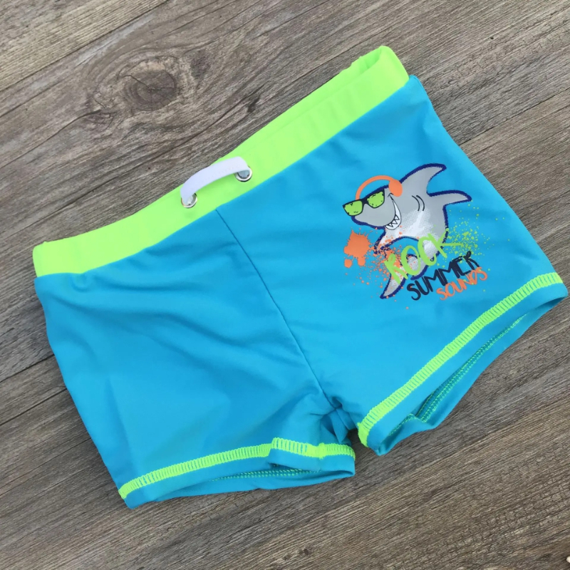 New Kids Cartoon Print Swimwear Baby Boy Swimsuit Swimming Trunks Set Beach Short for Toddler Children Swimming Clothes
