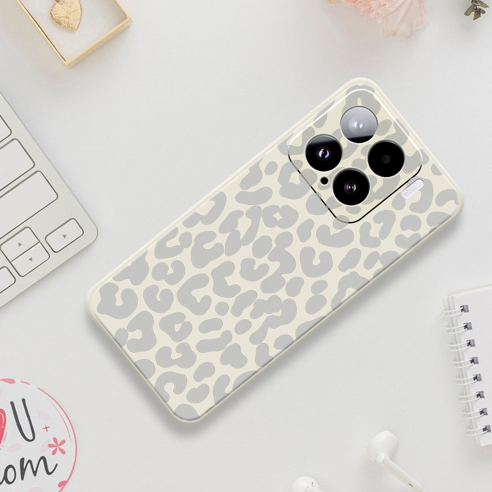 Cartoon Leopard Print Phone Case For Mi 15 Ultra Mi 14T 13T 11T Pro Cover For Mi 13T Pro Mi 11T Pro Silicone Case