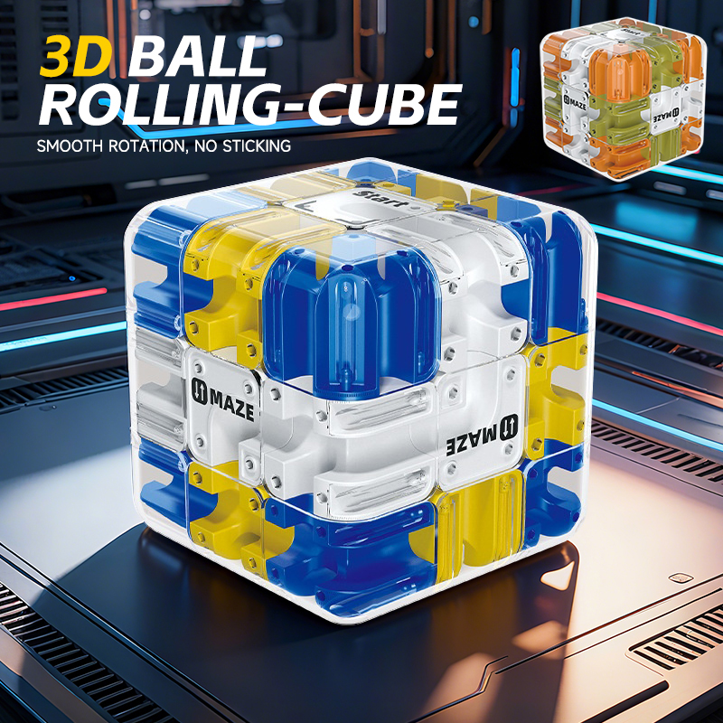 3D Maze Magic Cube Puzzle Maze Finger Trainning Intelligence Logical Thinking Anti-Stress Educational Toys For Children