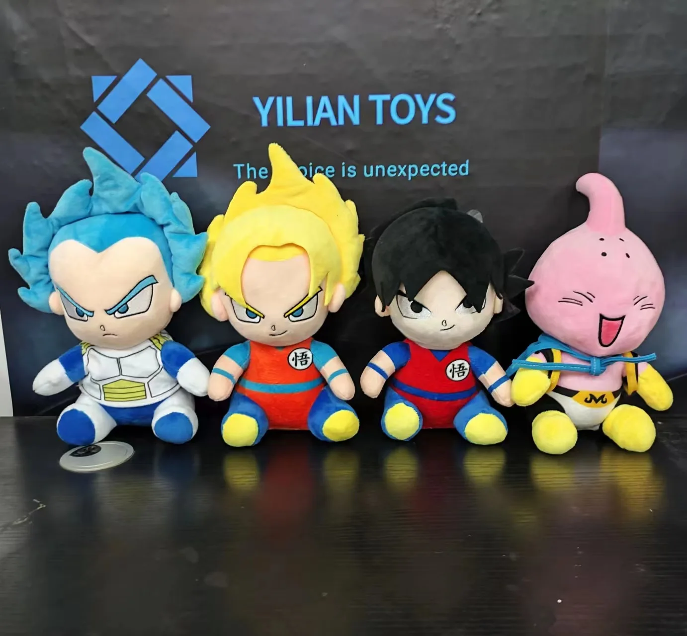 HOT Dragon Ball Plush Stuffed Toys Saiyan Goku Vegeta Buu Cartoon Japan Anime Figure Doll Baby Birthday Home Decor
