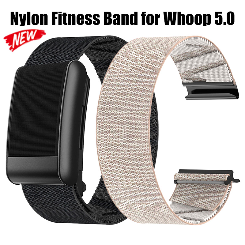 Nylon Fitness Band Adjustable Elastic Fitness Tracking Band Multicolour Breathable Replacement Strap for Whoop 5.0 Women Men