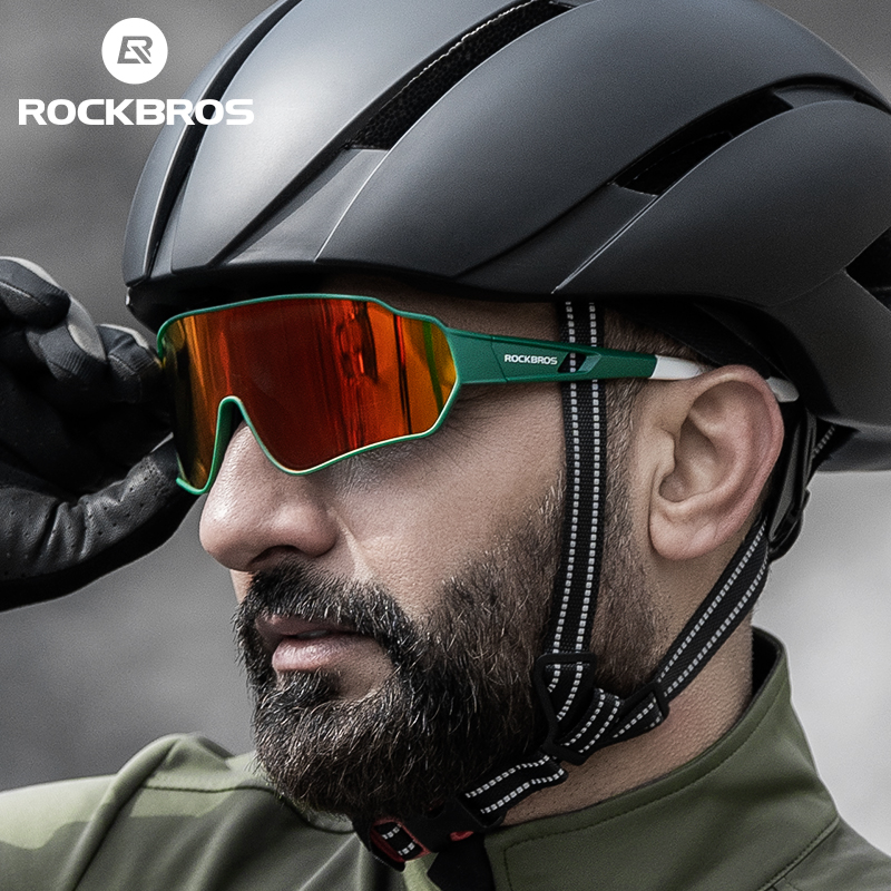 ROCKBROS Bicycle Glasses Polarized Photochromic Lens Bike Sunglasses MTB Road Goggle Eyewear Sport Sun Protection