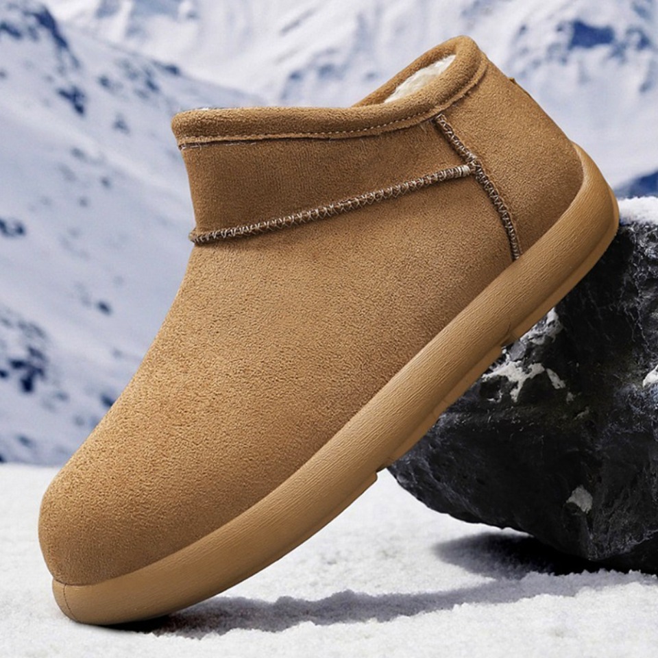 Men Snow Boots Outdoor Shoes For Male Thick Sole Sneakers for Men Winter Shoes Botines Tenis Keep Warm Fluff Mens Ankle Boots