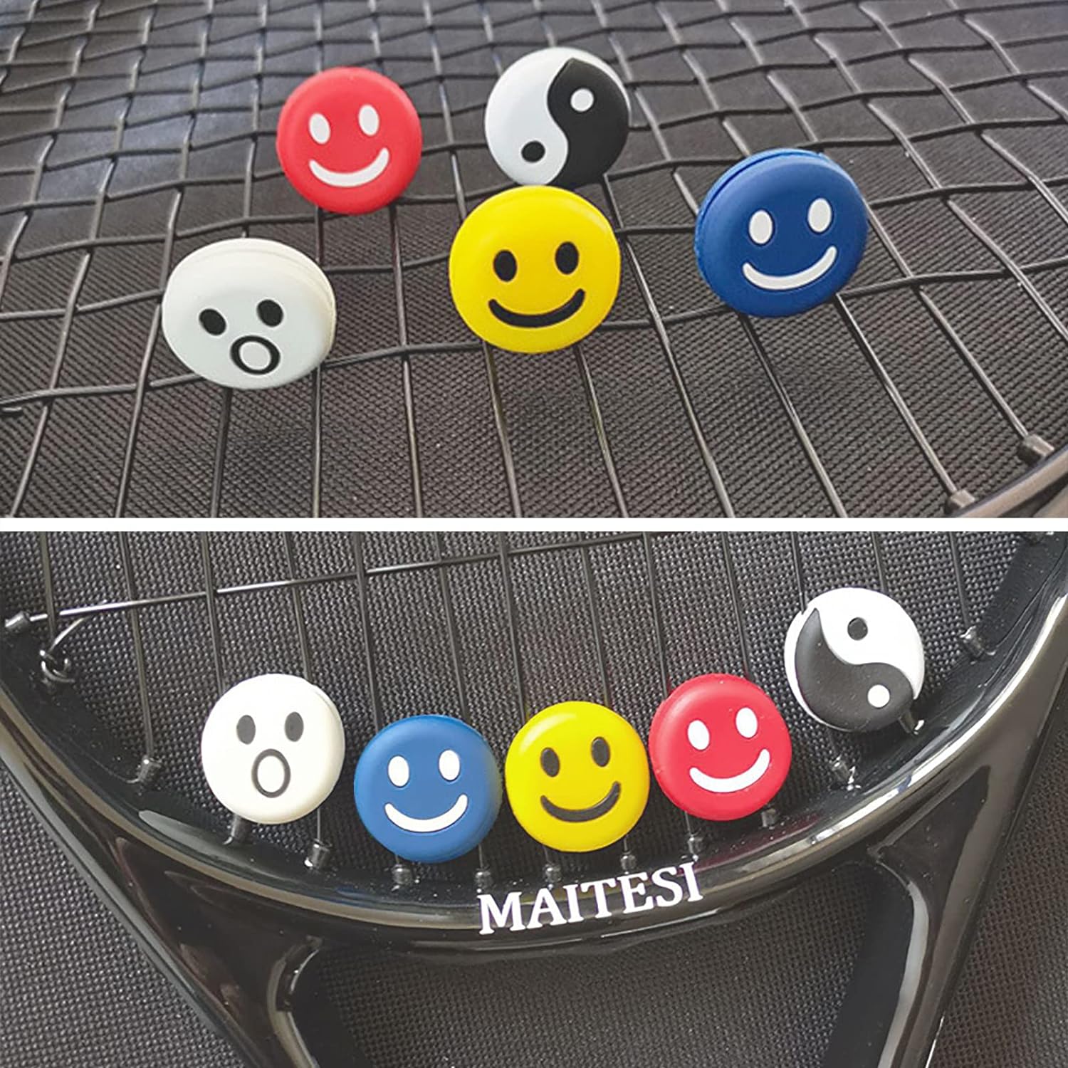 Tennis Racket Vibration Dampeners, Tennis Racket Shock Absorber, Colorful Tennis Accessories (5 pcs)