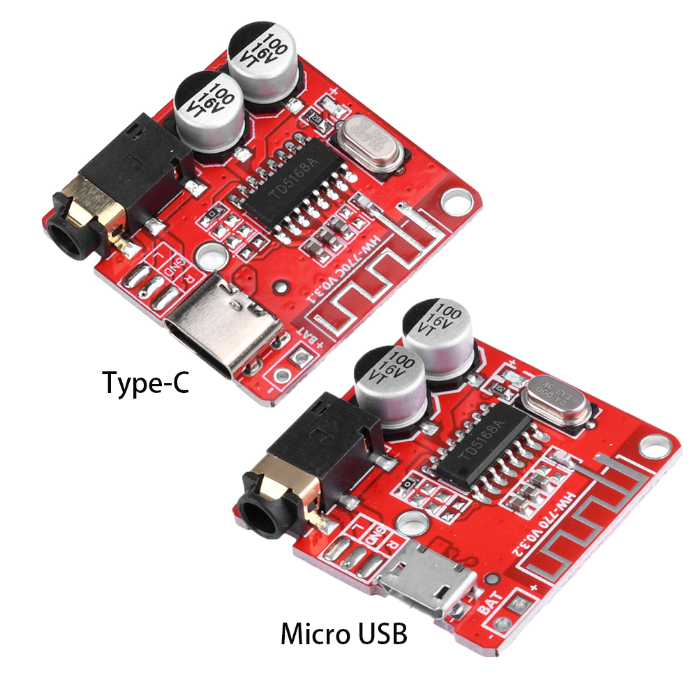 3W Car BT5.1 MP3 WAV Decoding Board Speaker Amplifier Audio Receiver Module Support A2DP/AVCTP/AVDTP AVRCP/HFP