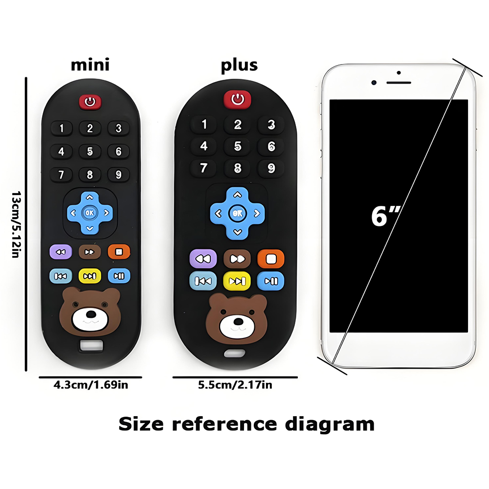 1/3pcs Teether Toys Remote Control Baby Teeth Use for Boys and Girls Holiday Remote Control Shape Silicone Teething Toy
