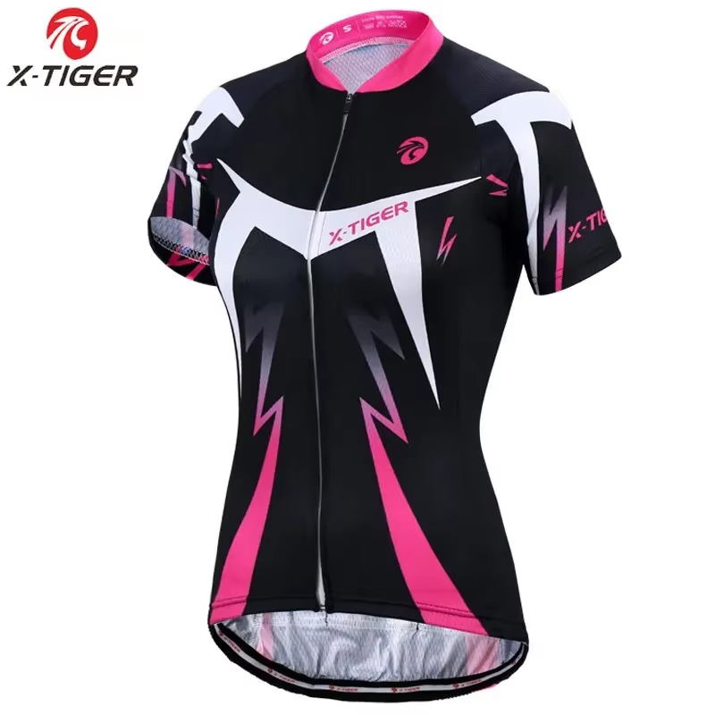 X-TIGER Women's Cycling Jersey Summer Breathable Quick-drying Bicycle Shirt TMB Mountain Road Cycling Clothing