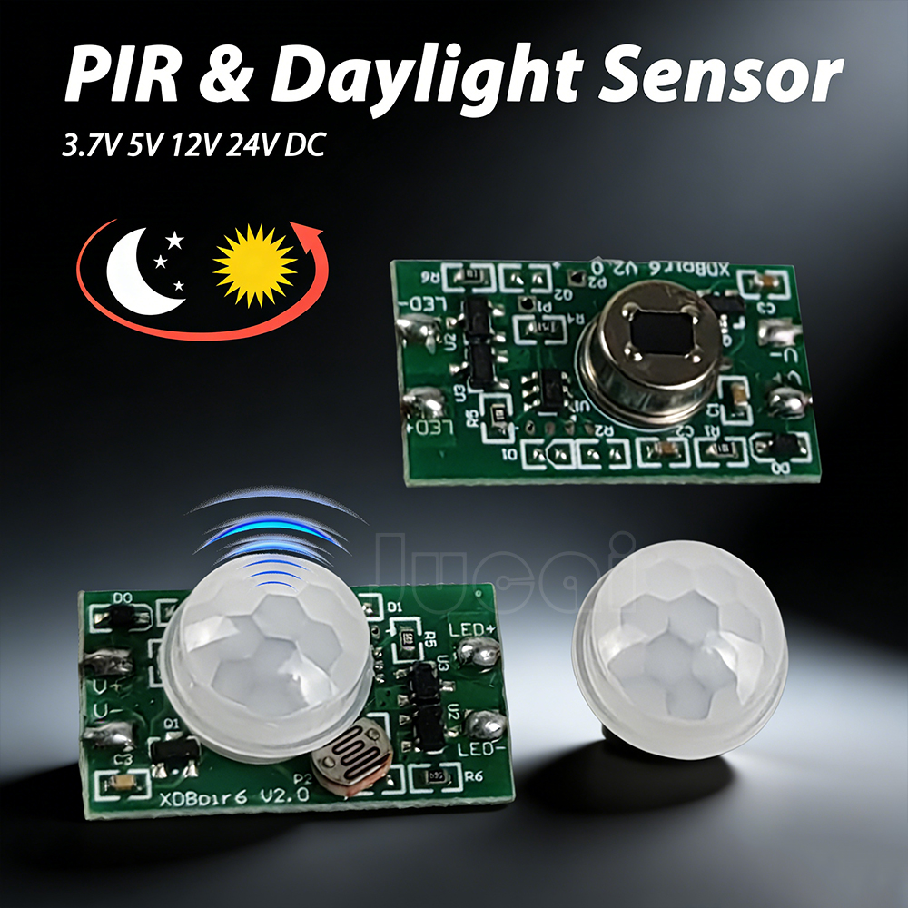 Factory Supply PIR Daylight Harvesting Sensor 12V 24V Motion Detector 3A Sensing 30S Timer for Smart Home Cabinet Lighting lightify